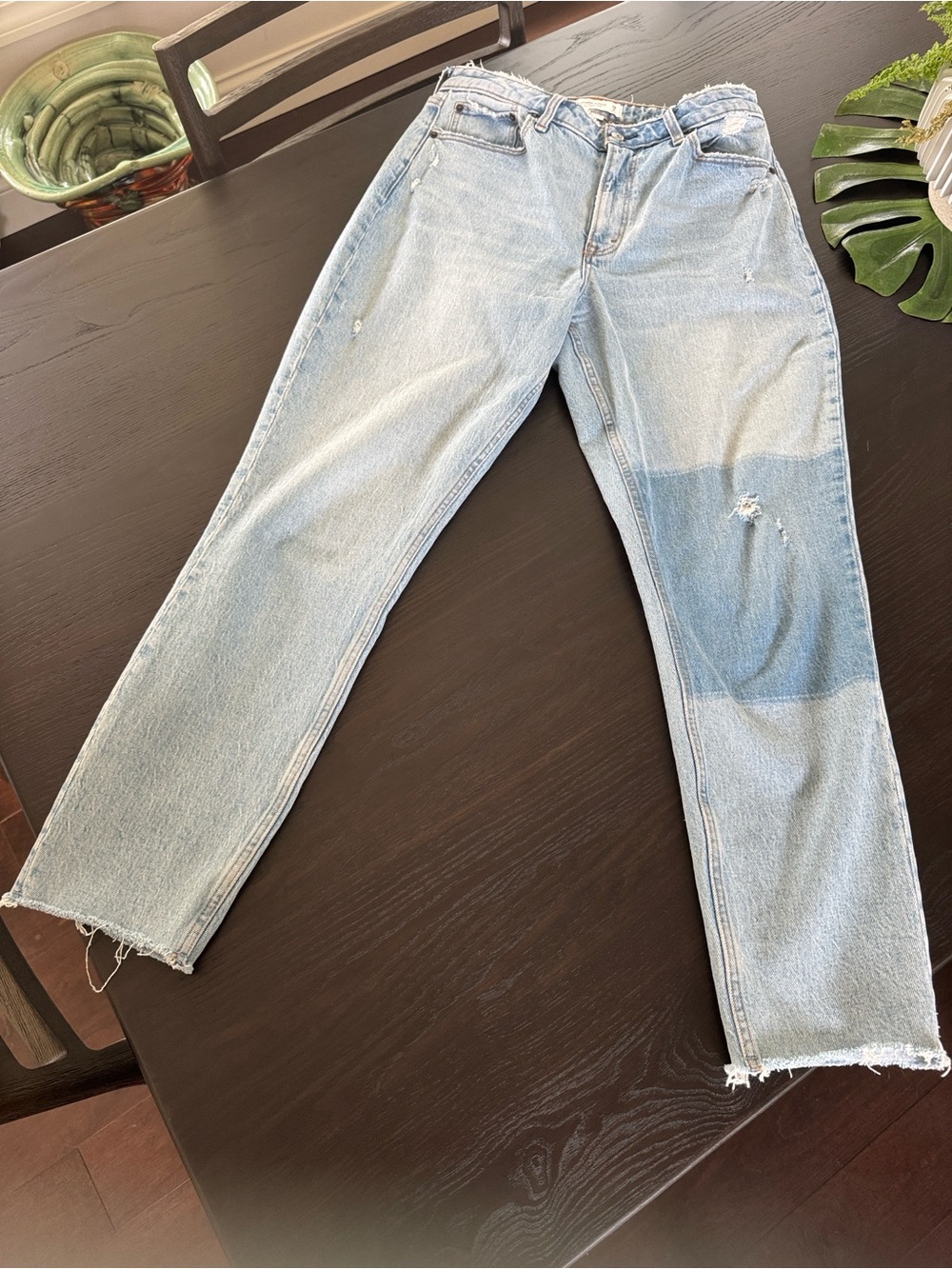 Abercrombie & Fitch Light Blue Straight Leg Jeans